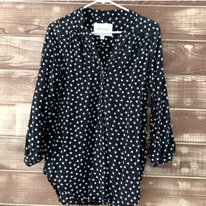 Amour Vert Silk Tiny Hearts Blouse